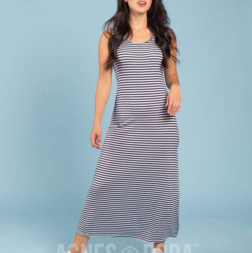Small Agnes & Dora Under the Boardwalk Dress Navy